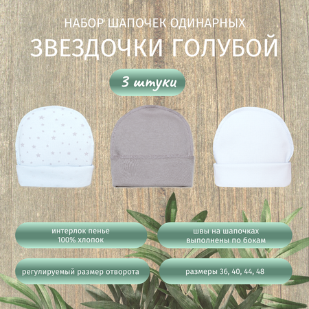 Шапка 3 шт ALARYSPEOPLE