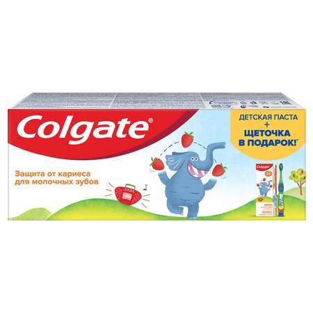 Зубная паста Colgate без фтора клубника