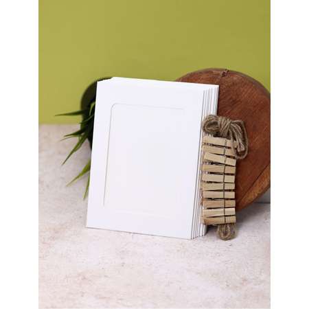 Крафтовые фоторамки iLikeGift Classic white 11.5х15.5см 10шт