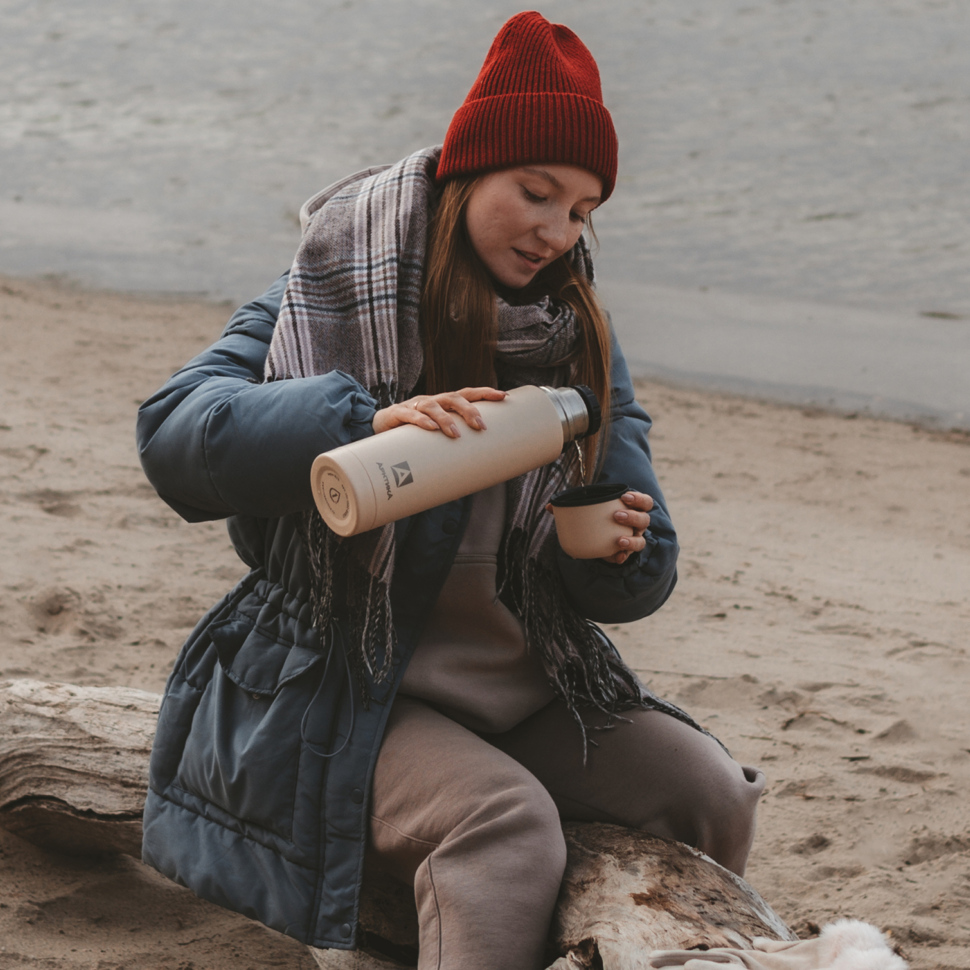 Термос Арктика 101-1000 песок - фото 6