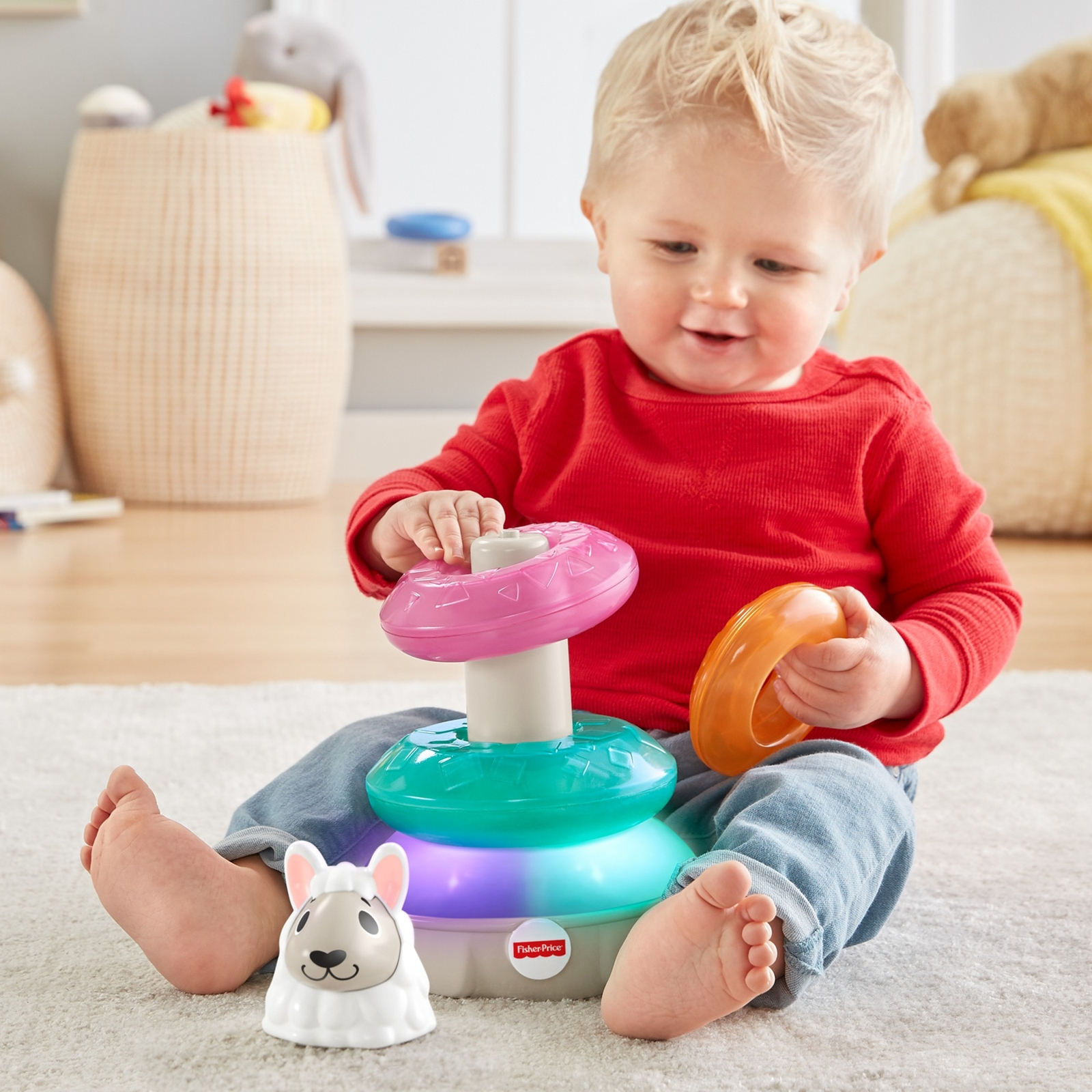 Игрушка Fisher Price пирамидка - фото 9
