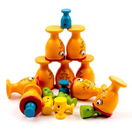 Игра настольная TREE TOYS из дерева Big Fish Little Fish Из Большой Маленькая
