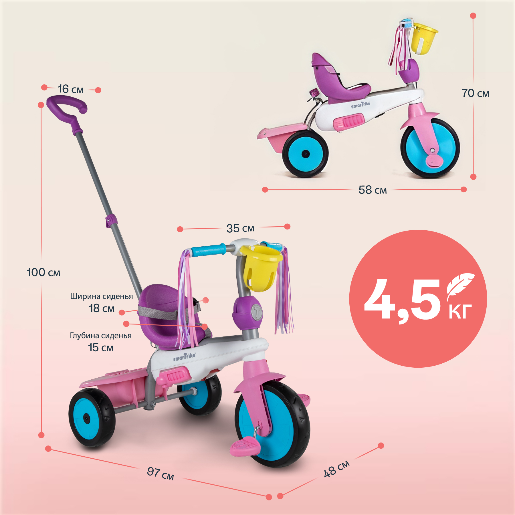 Трехколесный велосипед SmarTrike - фото 10