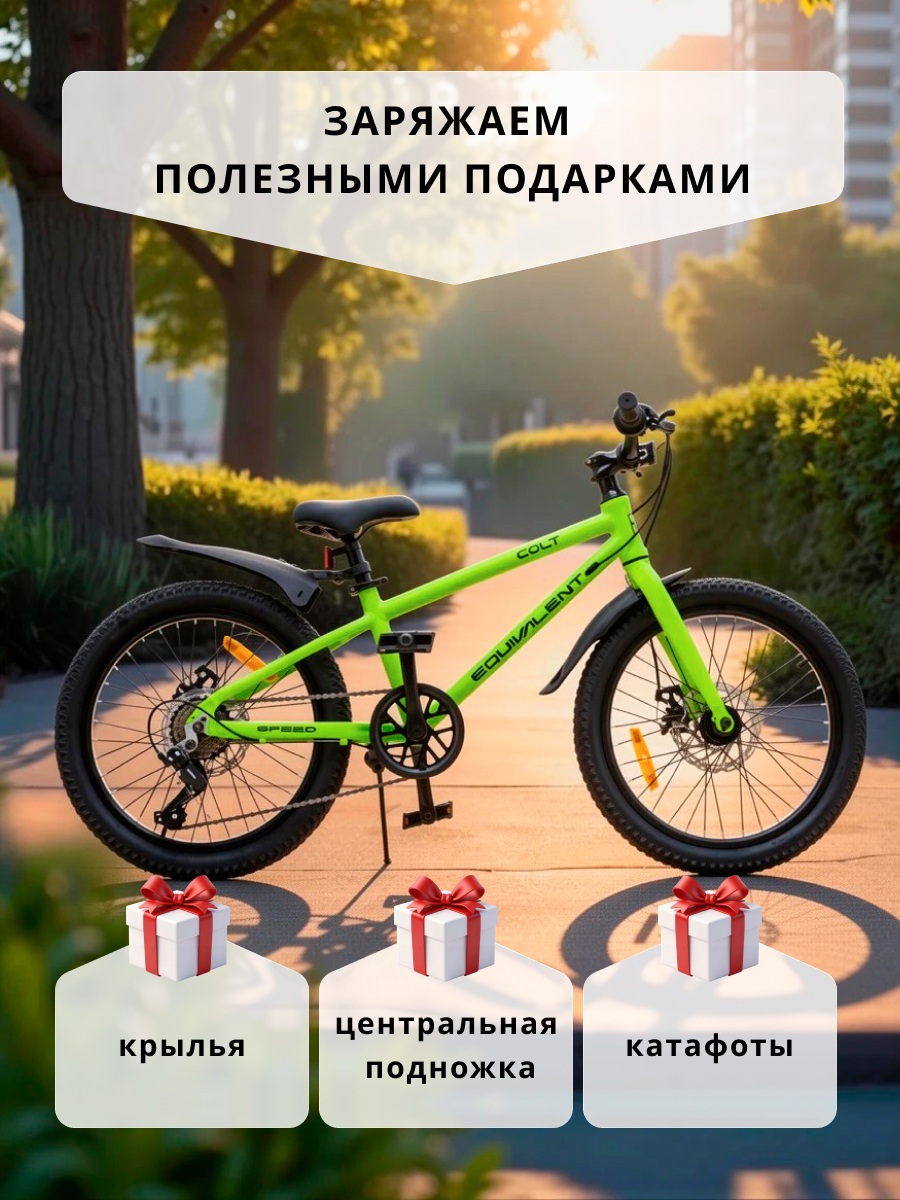 Двухколесный велосипед EQUIVALENT 20 дюймов - фото 3