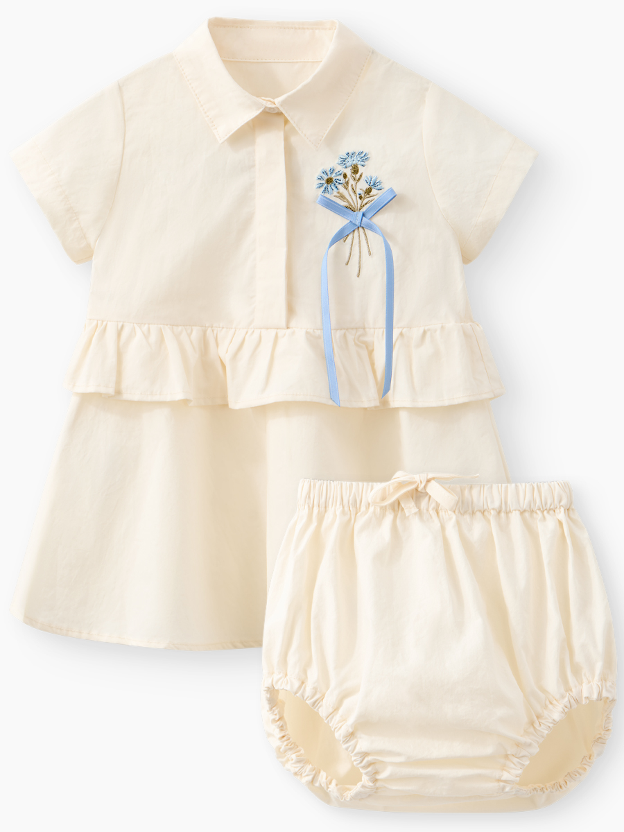 Платье и трусы Happy Baby 88700-0_milky-cream - фото 1