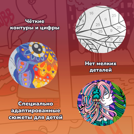 Картина по номерам LORI(колорит) Мечтательная девушка