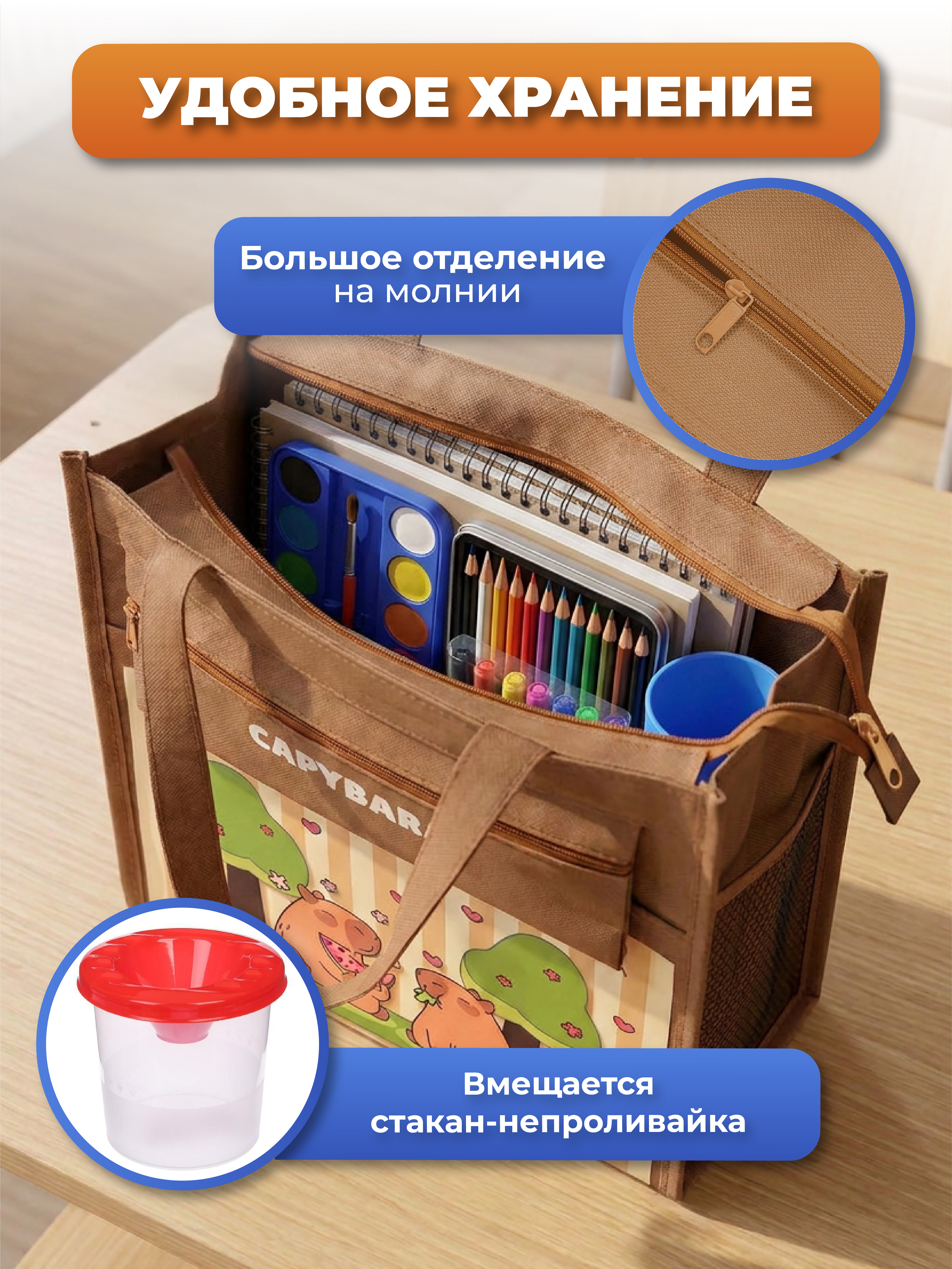 Папка с ручками AXLER для девочки и мальчика А4 - фото 3