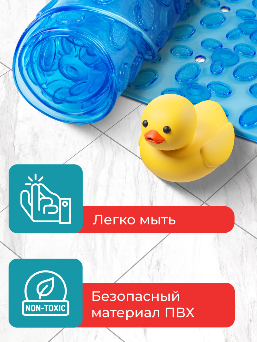 Коврик для ванной PRIMILA Камешки 40 x 69 см - фото 3