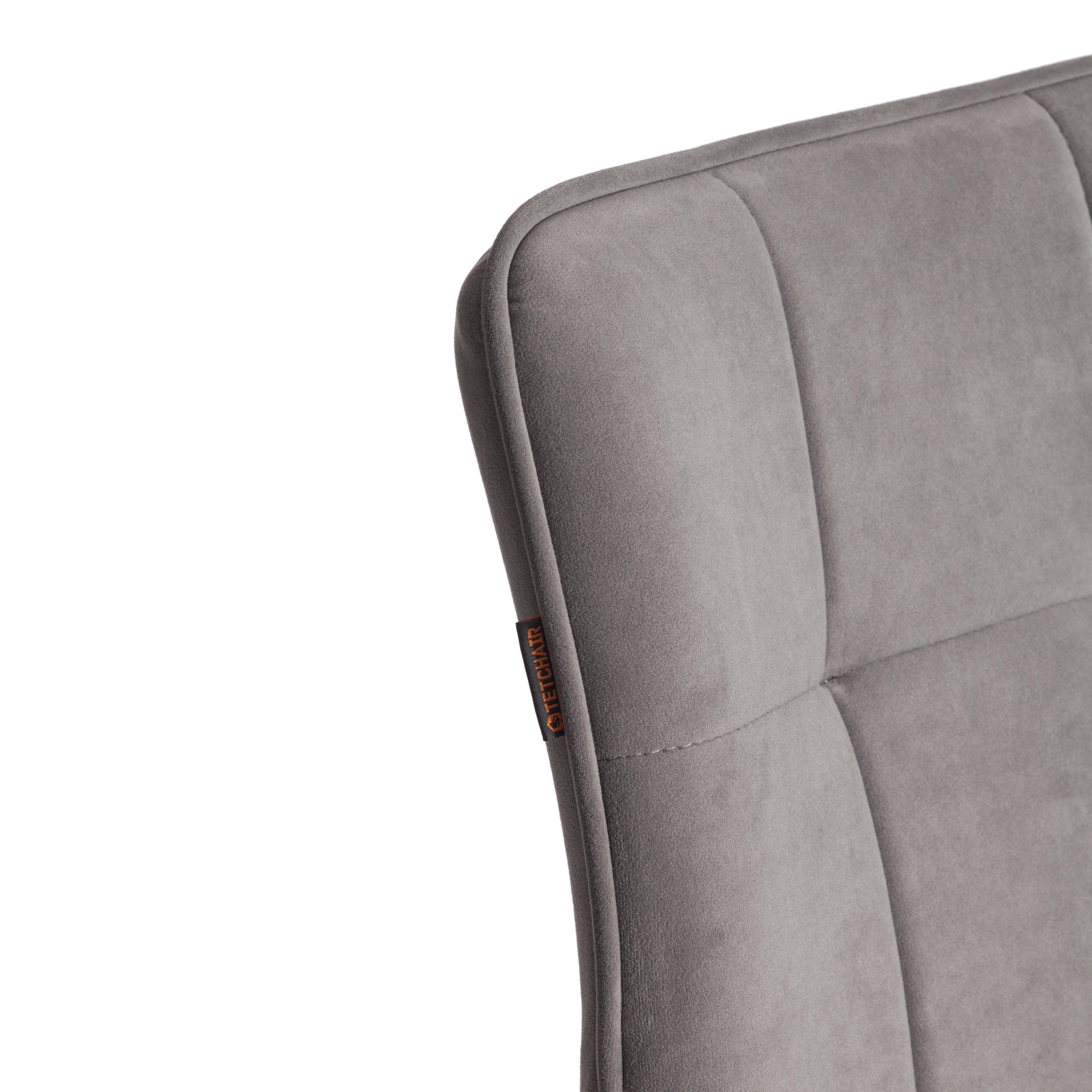 Стул TETCHAIR Bari велюр серый - фото 10