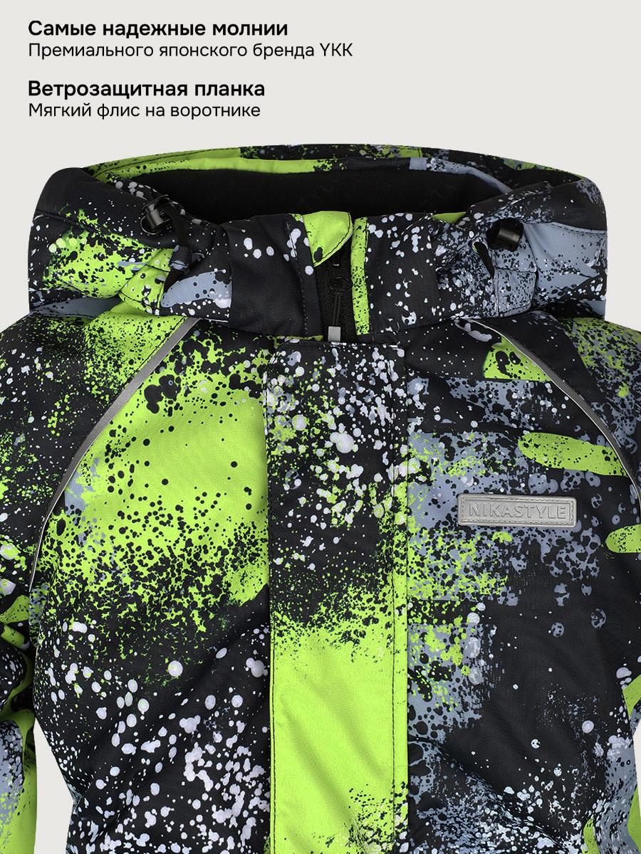 Комбинезон NIKASTYLE Комбинезон 8з4525 салат/черный - фото 11