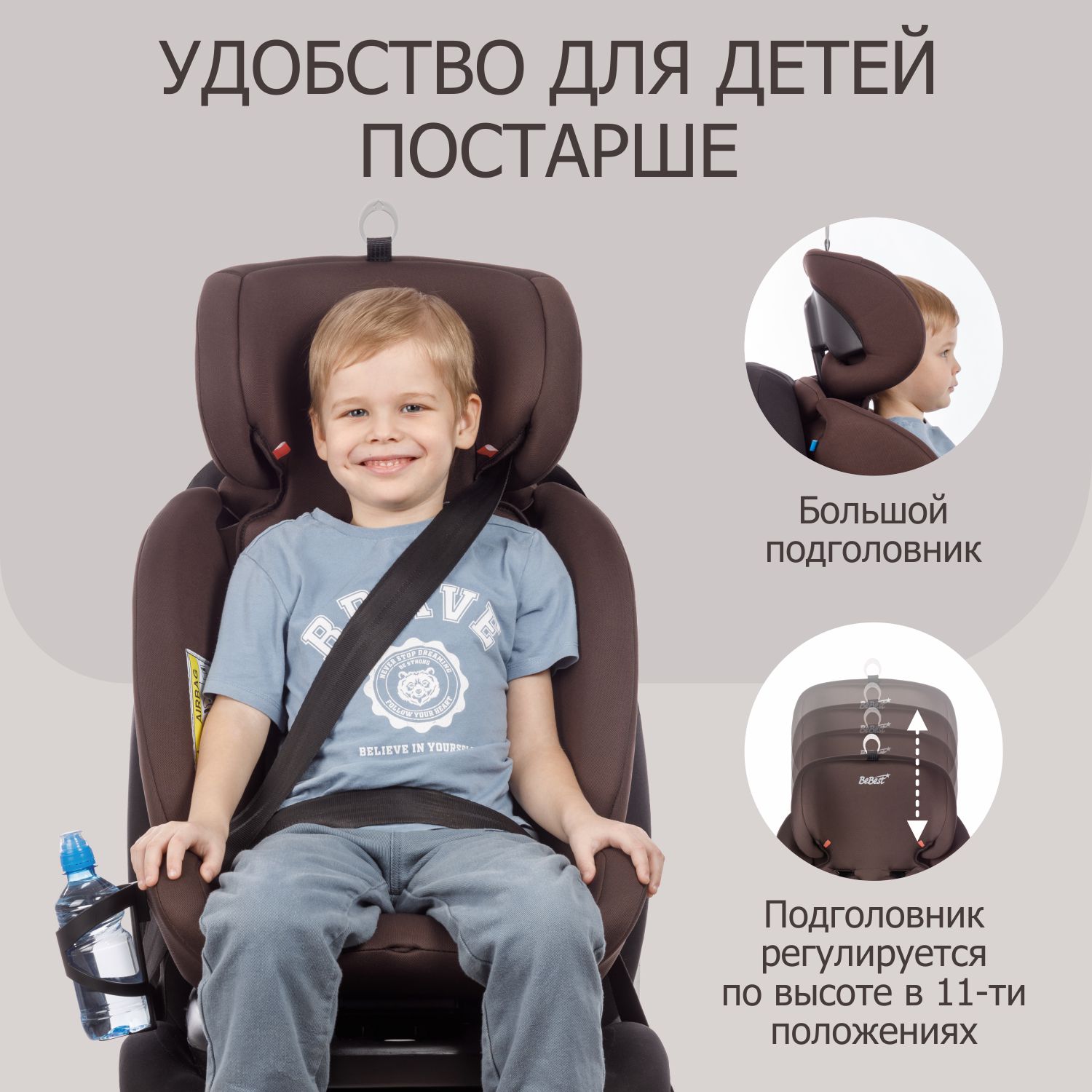 Автокресло BeBest Carrier Isofix 0+/1/2/3 (0-36 кг) - фото 9