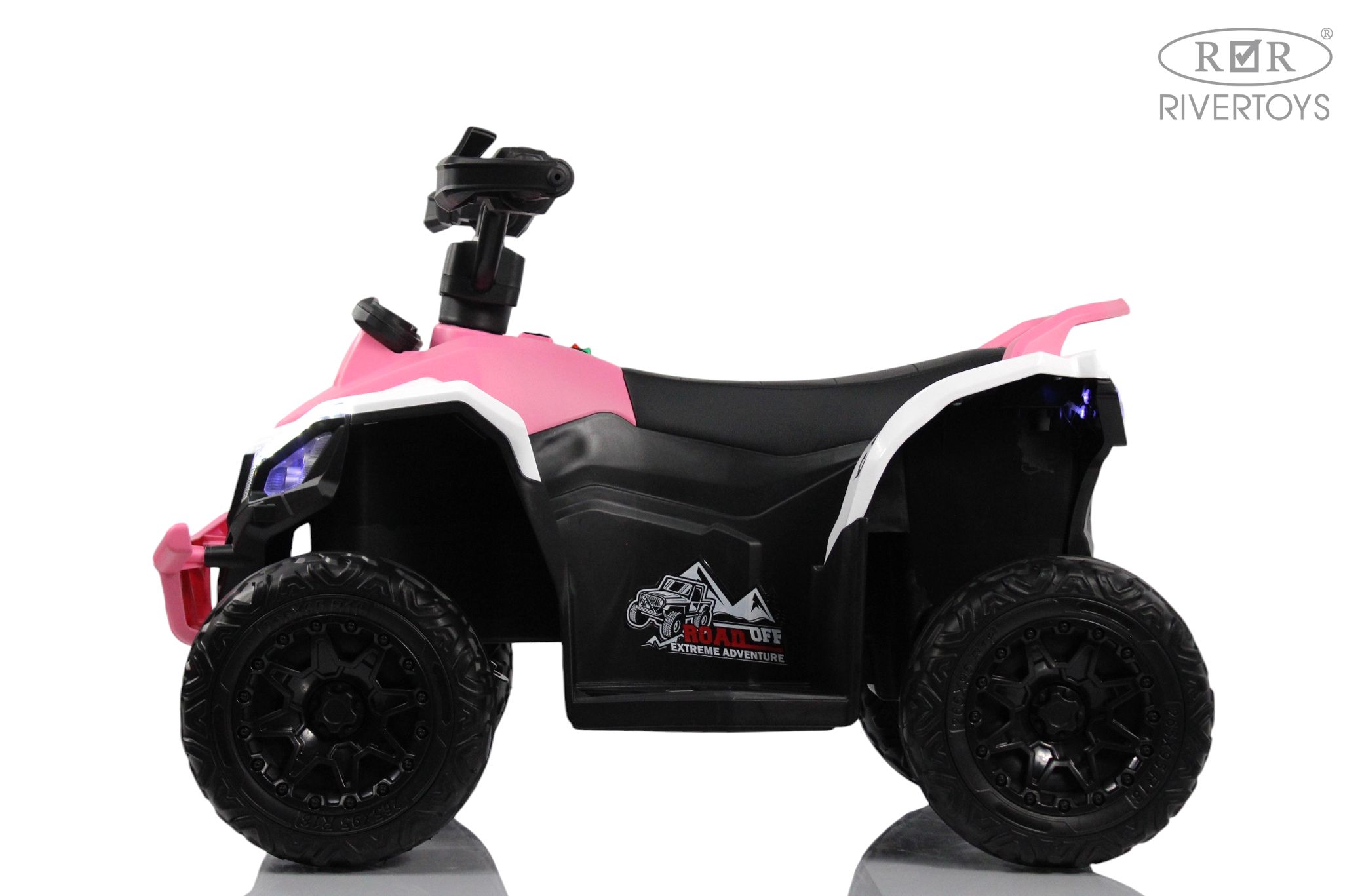 Электромобиль RIVERTOYS М202БХ-PINK С пультом ДУ - фото 3
