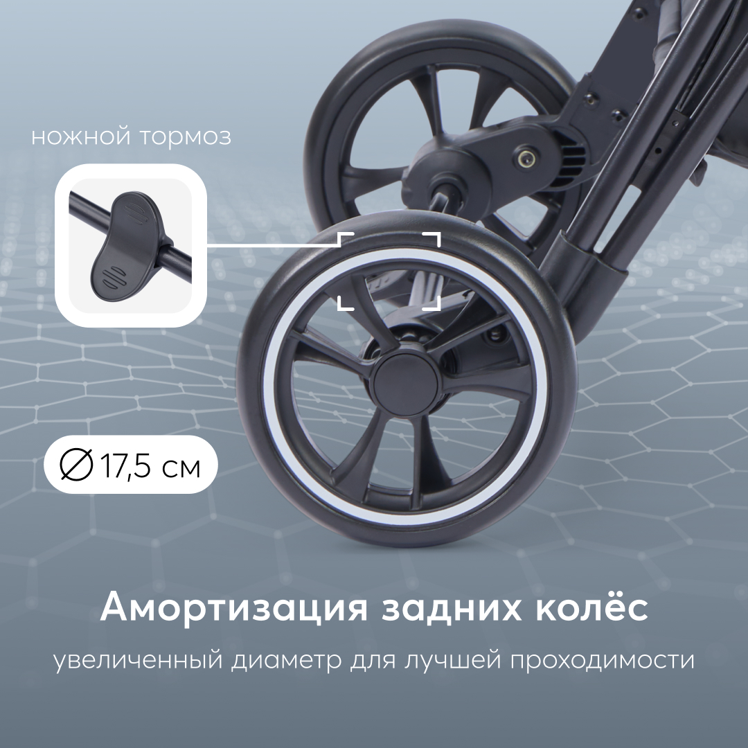 Коляска прогулочная Happy Baby Luna черный - фото 8