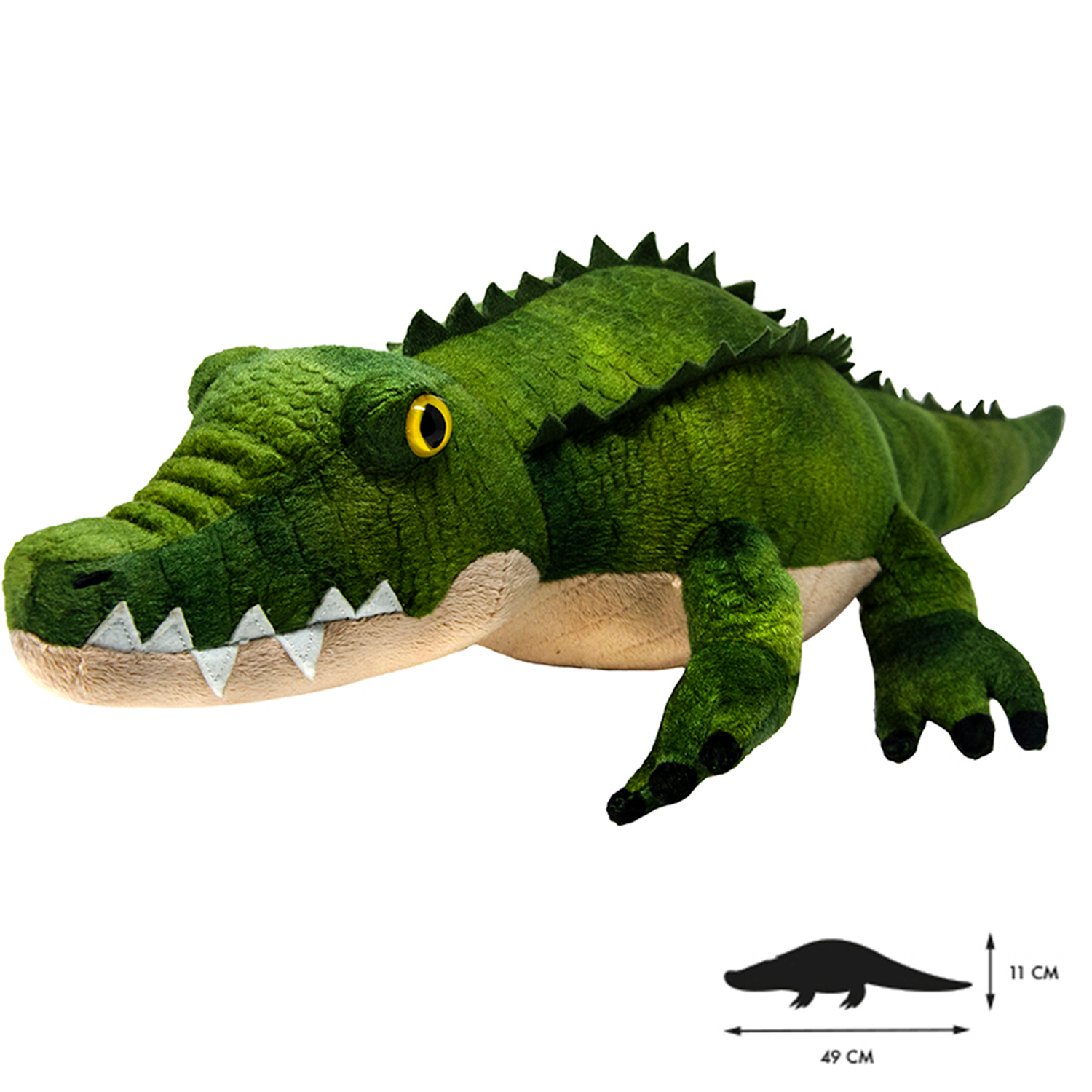 Игрушка мягкая All About Nature Крокодил K7964-PT - фото 4