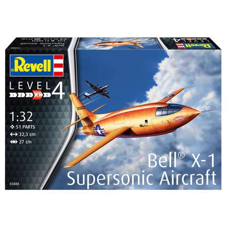 Сборная модель Revell Экспериментальный самолёт Bell X-1 1-ый сверхзвуковой