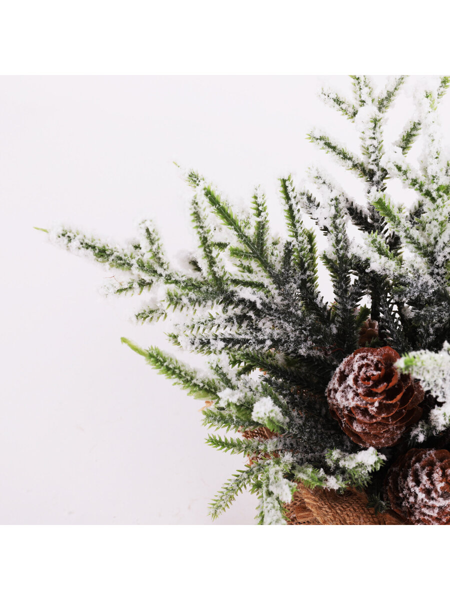 Новогодняя елка Золотая сказка ель искусственная настольная на новый год пушистая 34 см - фото 5