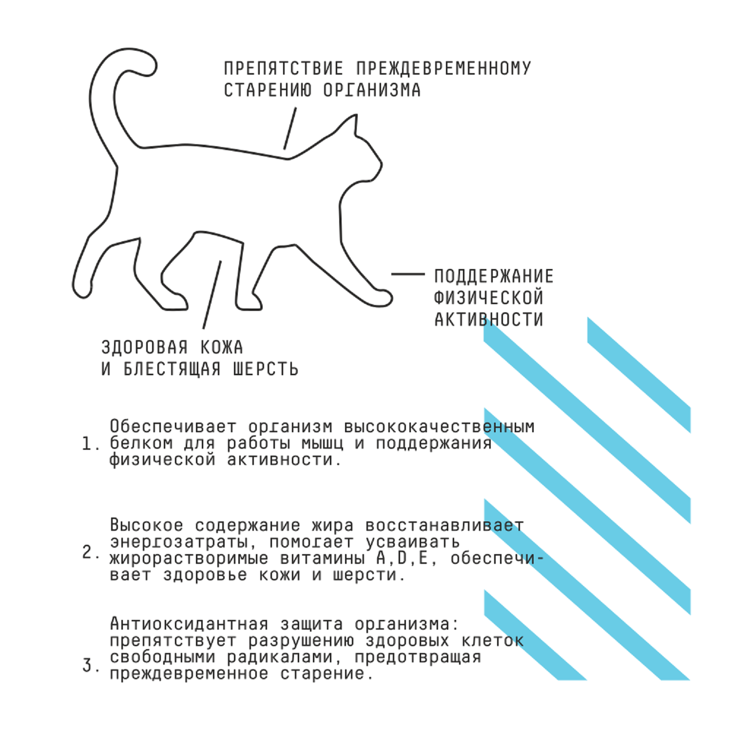 Корм для кошек AJO 1.5кг с индейкой - фото 3