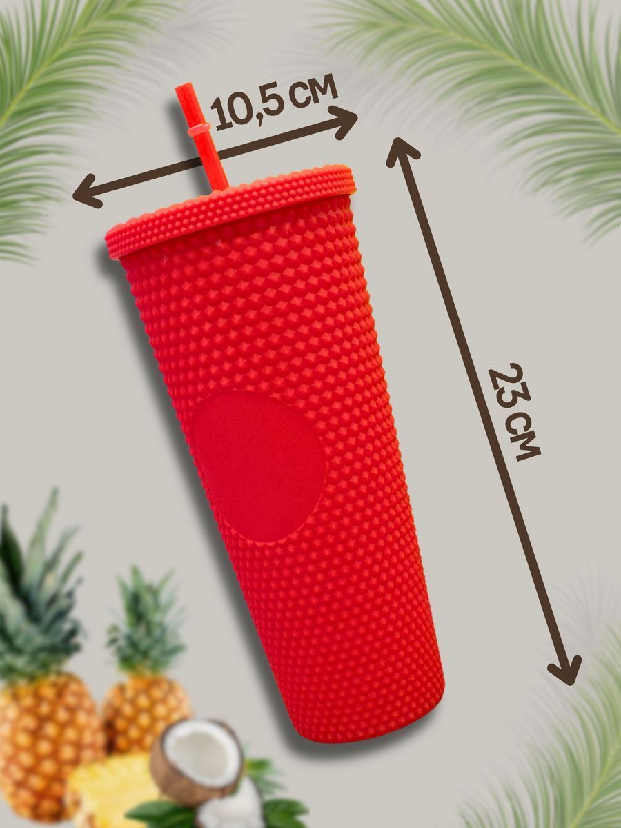 Стакан iLikeGift с трубочкой и крышкой 710 мл - фото 3