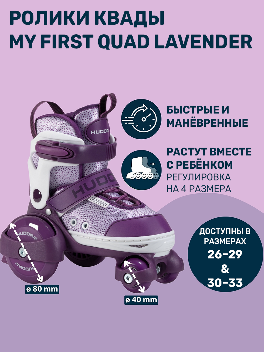 Роликовые коньки HUDORA S 26-29 - фото 1
