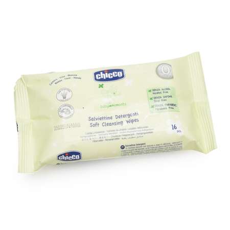 Влажные салфетки Chicco 16 шт.