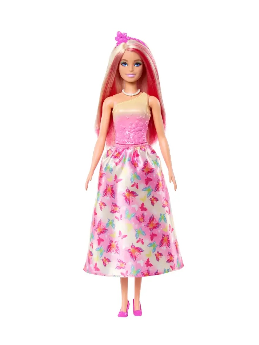 Кукла модельная Barbie Dreamtopia в платье с бабочками высота 30 см HRR08 - фото 1