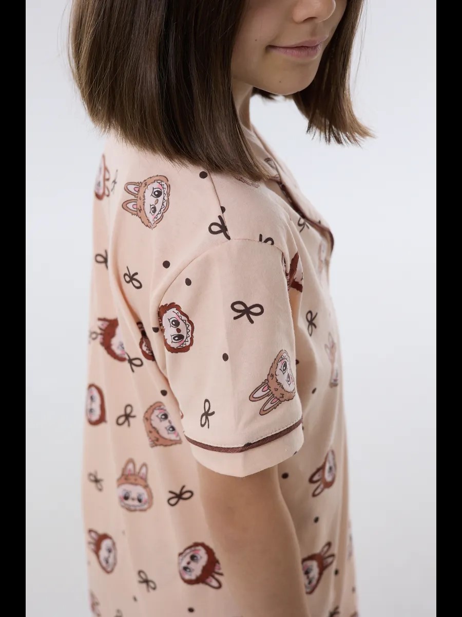 Пижама YAXX 04-пижама лабубу /бежевый - фото 6