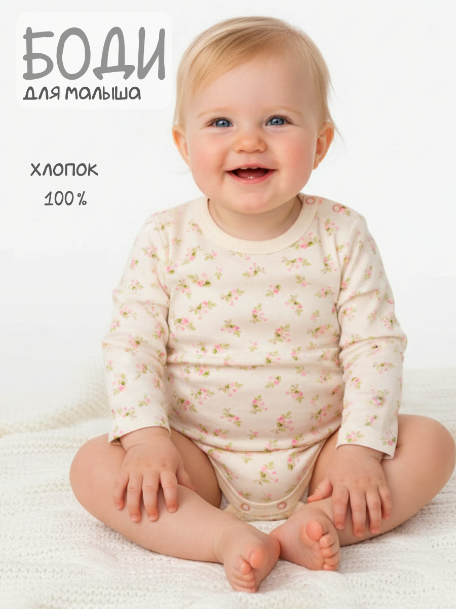 Боди Linas baby 1993-9_Розовый - фото 13