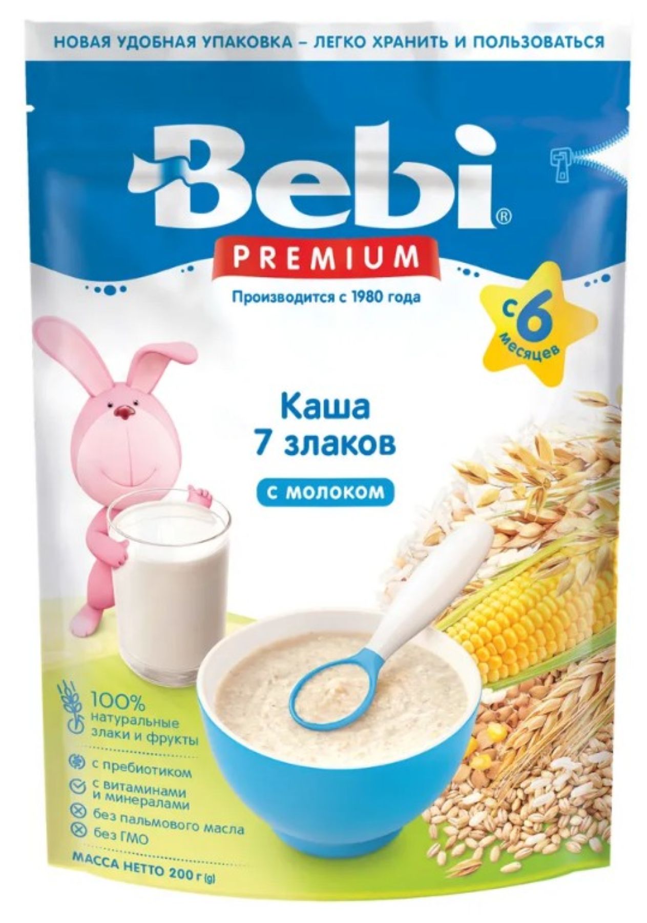 Молочная каша Bebi Premium 7 злаков - фото 1