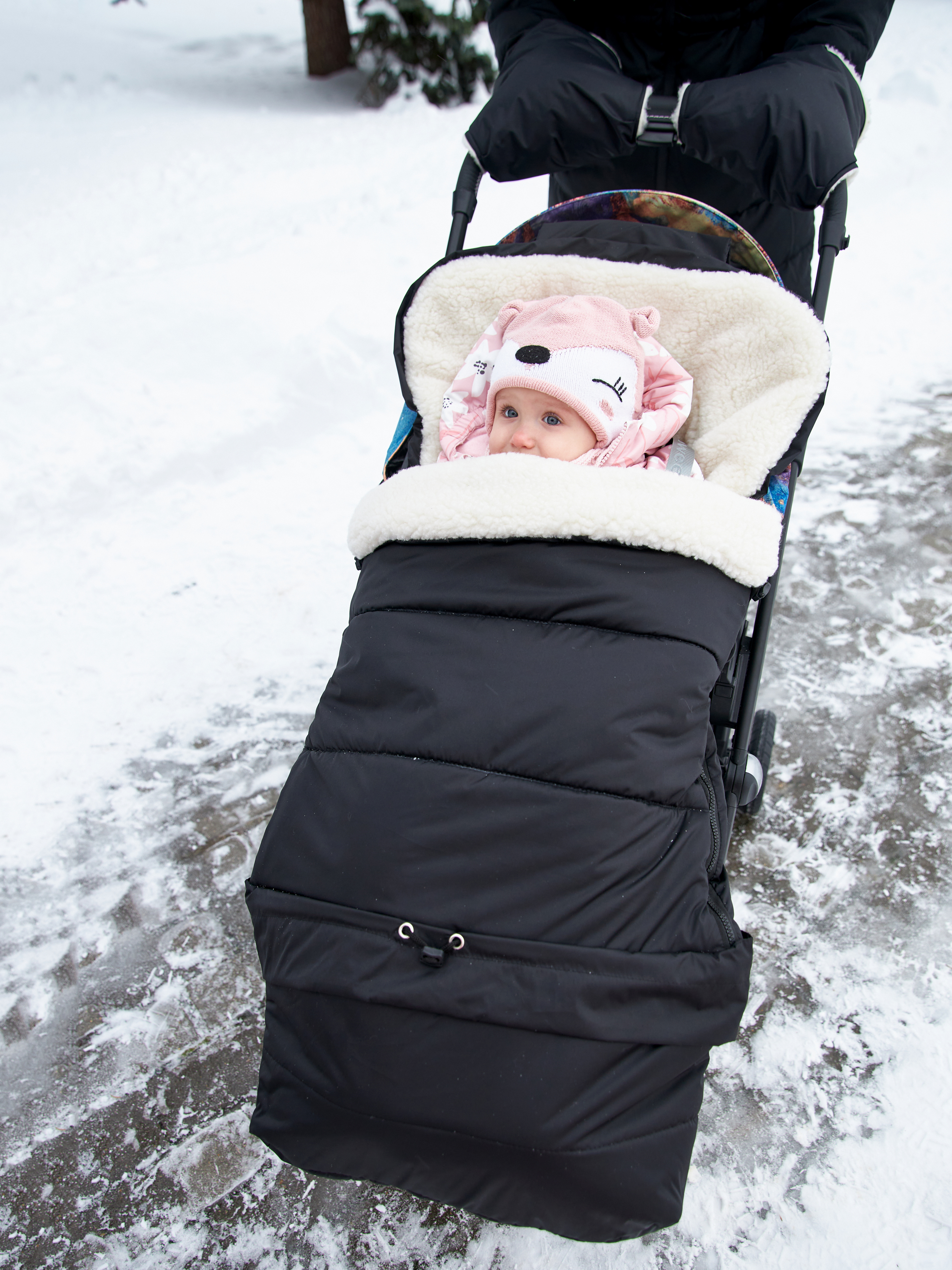 Конверт в коляску Осьминожка Трансформер черный - фото 6