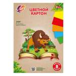 Цветной картон Луч 8 лист.