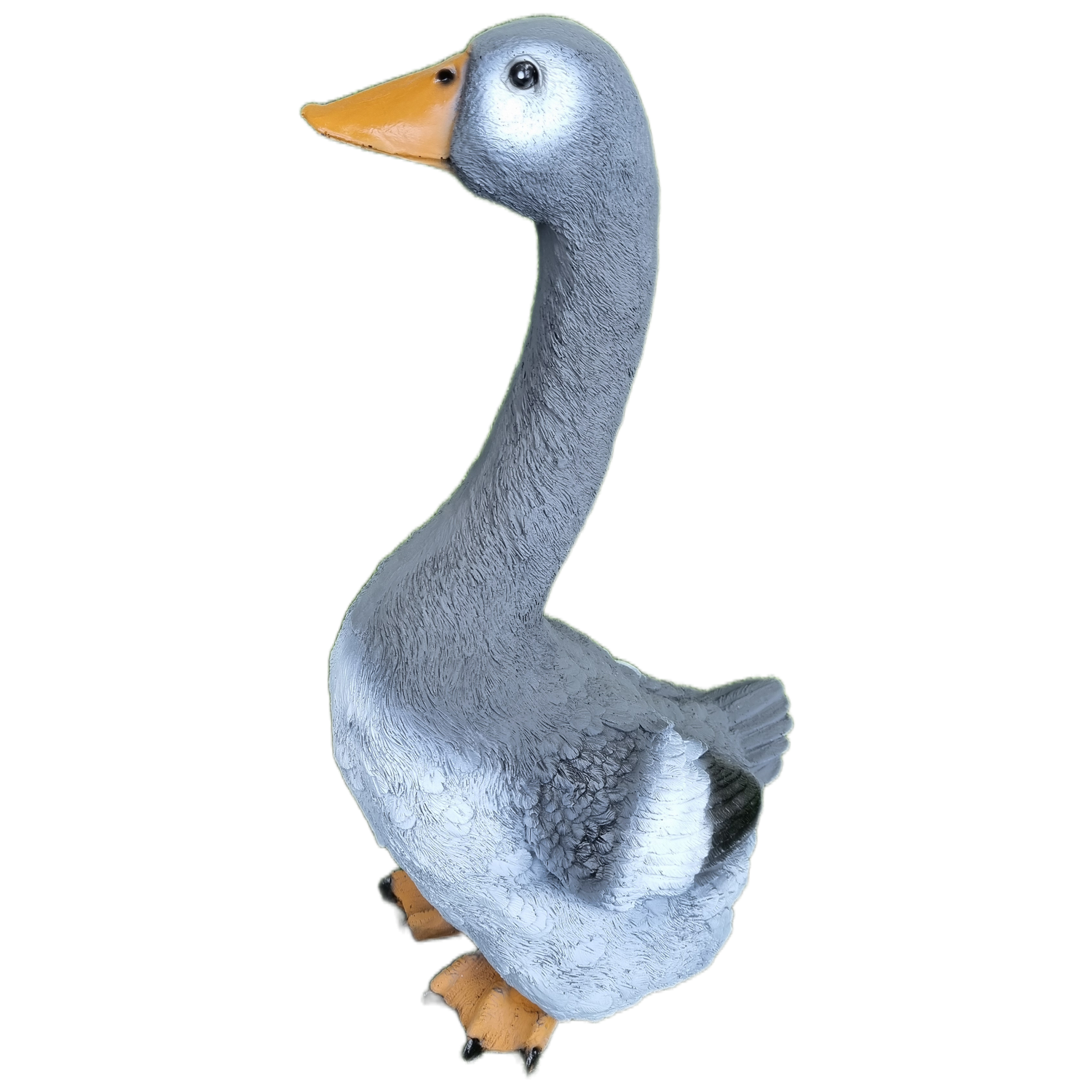 Фигура садовая . Гусь с длинной шеей - фото 1
