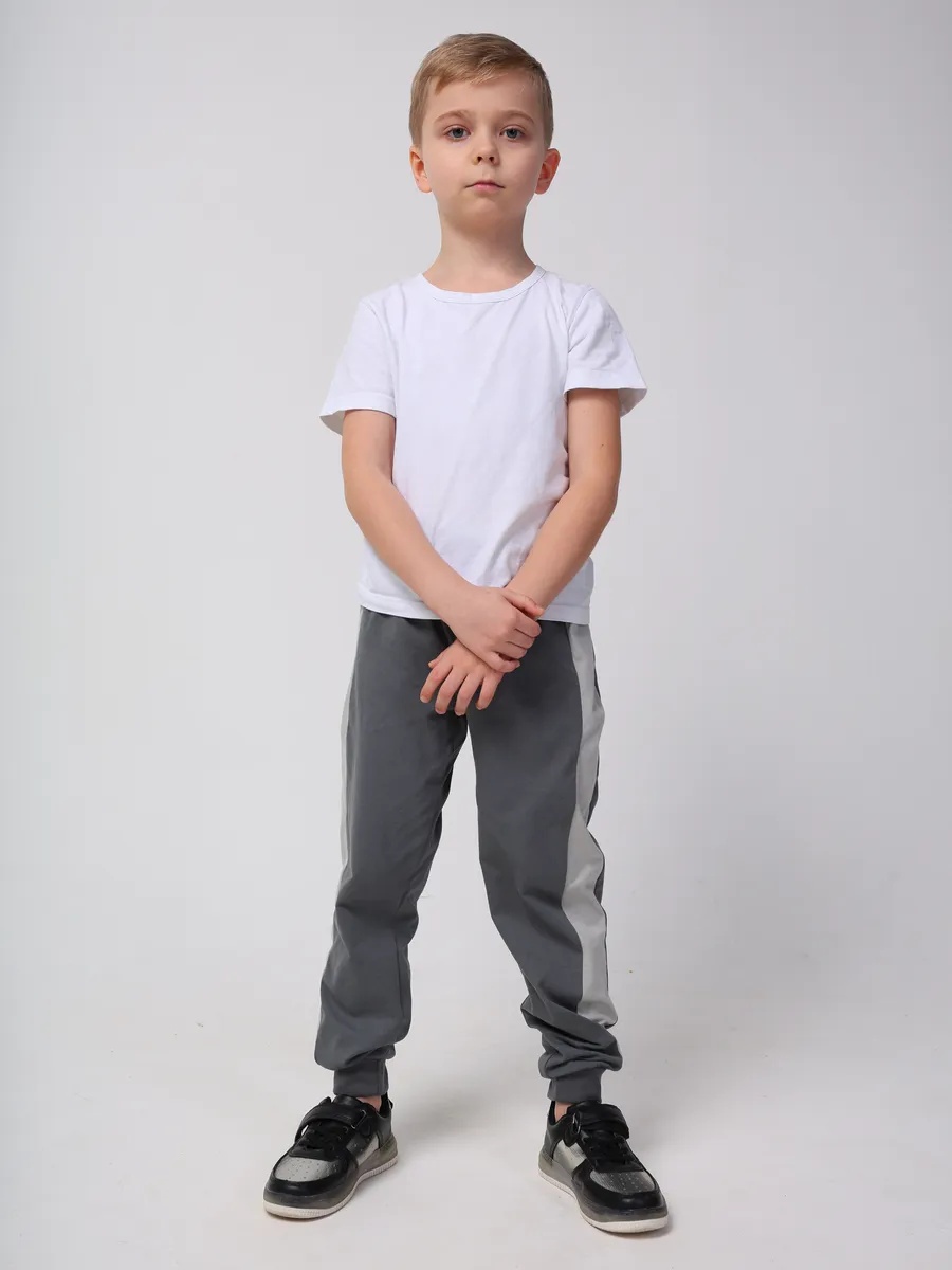 Брюки 3 шт WONDERBABY ШтаныДетскСерЧернГрафит - фото 6
