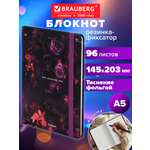 Записная книжка Brauberg цветы 96 лист.
