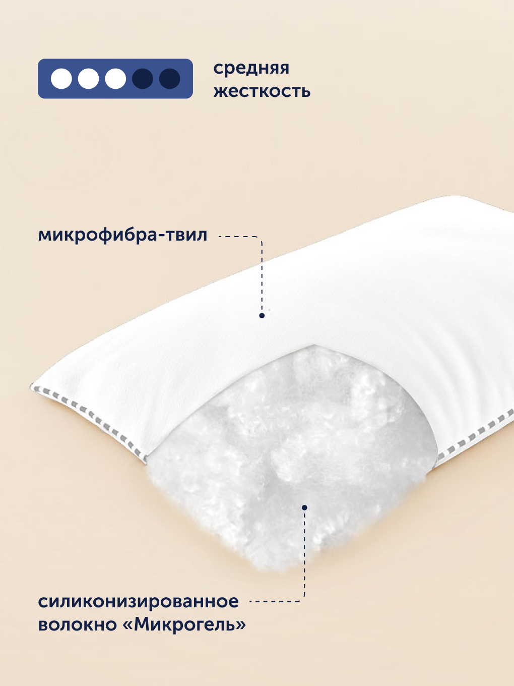 Подушка buyson БайКайнд 50 x 70 см - фото 4