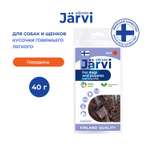 Лакомство для щенков и собак всех пород Jarvi вяленое лакомство кусочки говяжьего легкого 40г