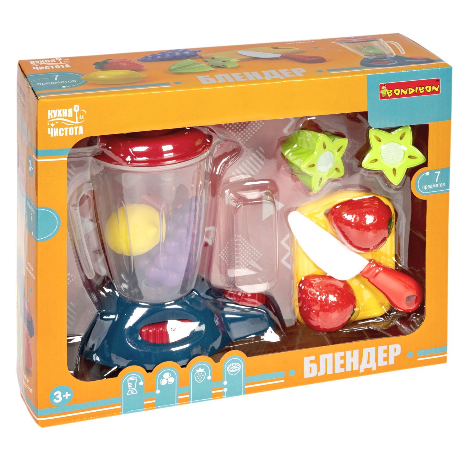 Игрушка Bondibon блендер, продукты, посуда - фото 3