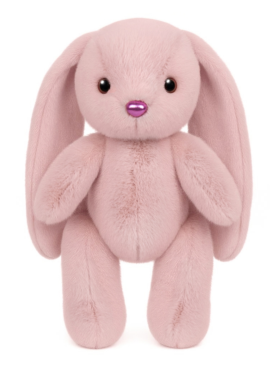 Мягкая игрушка Maxitoys Зайка розовый 20 см - фото 1