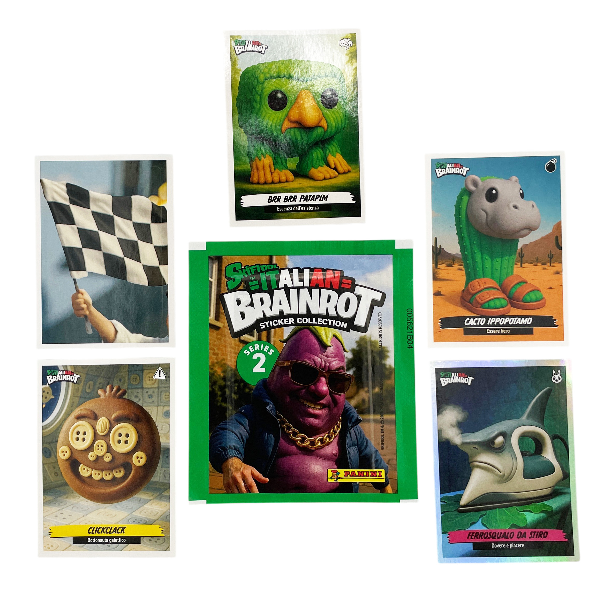Наклейки Panini Skifidol Brainrot Italy 2026 12 шт. - фото 7
