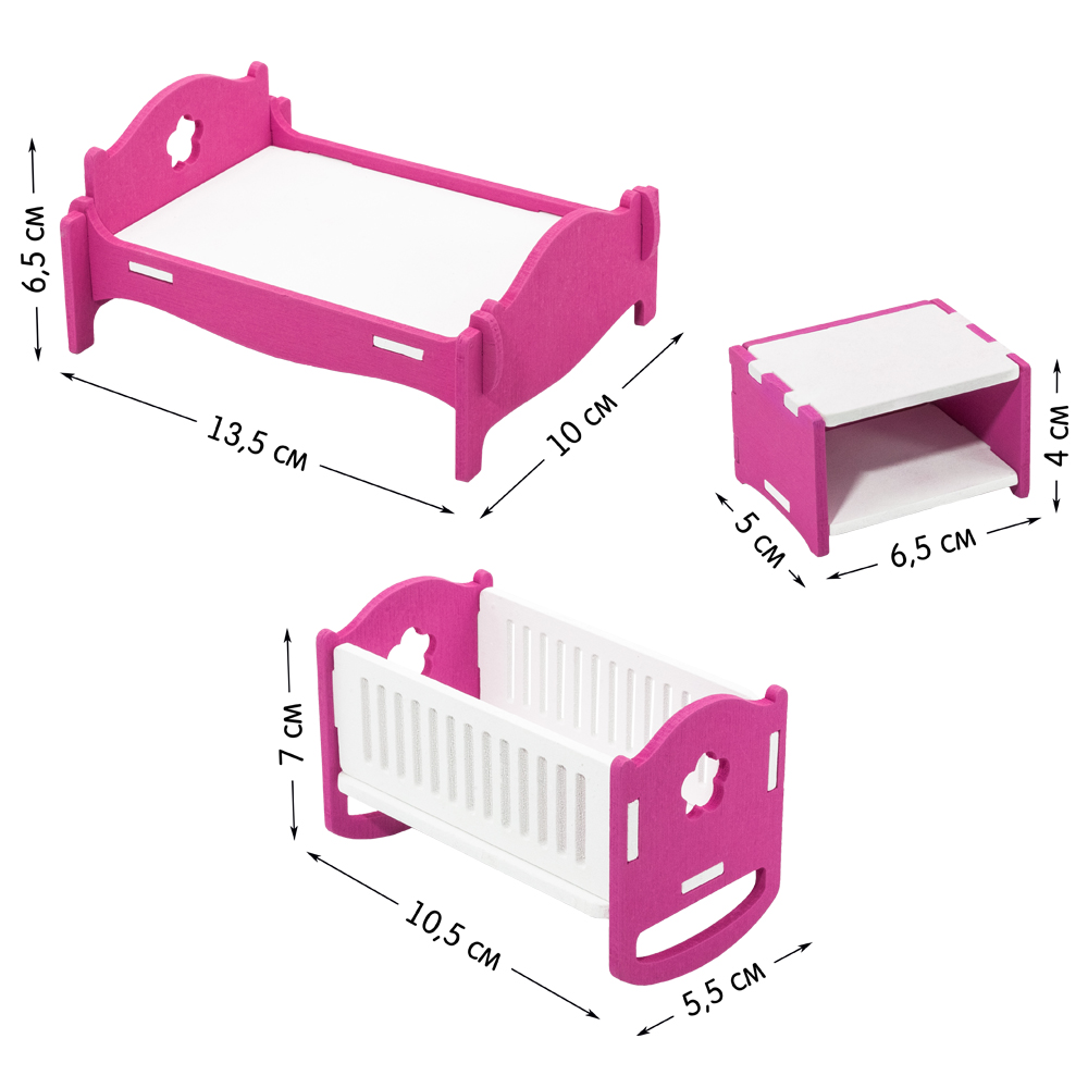 Аксессуар для кукол Alatoys кукольный интерьер в ассортименте НКМ02 - фото 15