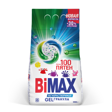 Стиральный порошок BiMax 100 пятен Automat 3 кг
