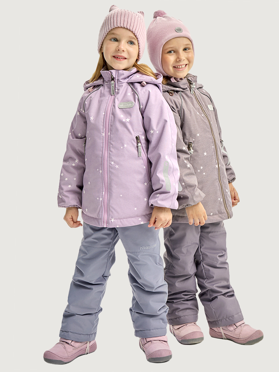 Костюм NIKASTYLE 7м1026 пудра/светло-серый - фото 5