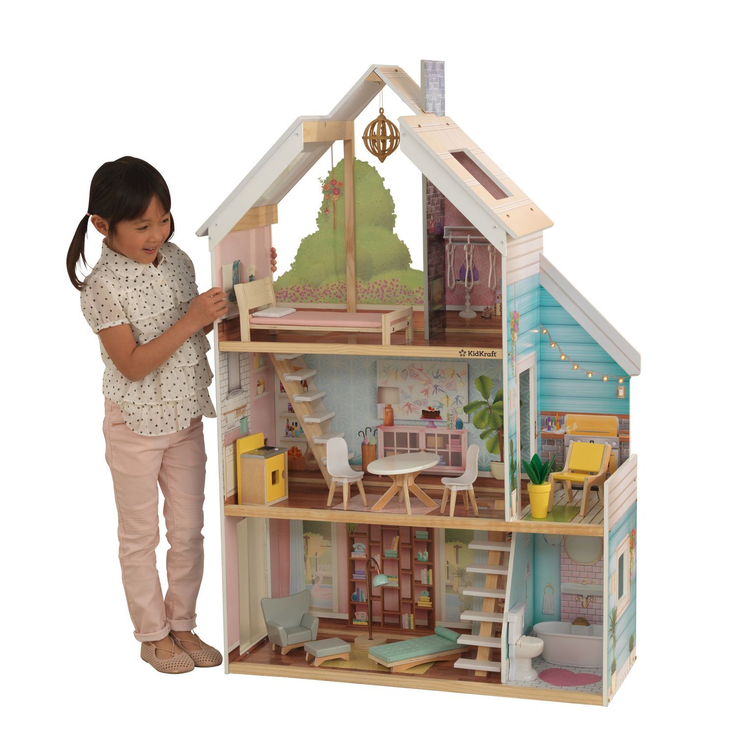 Домик для кукол KidKraft с мебелью 65960_KE - фото 3