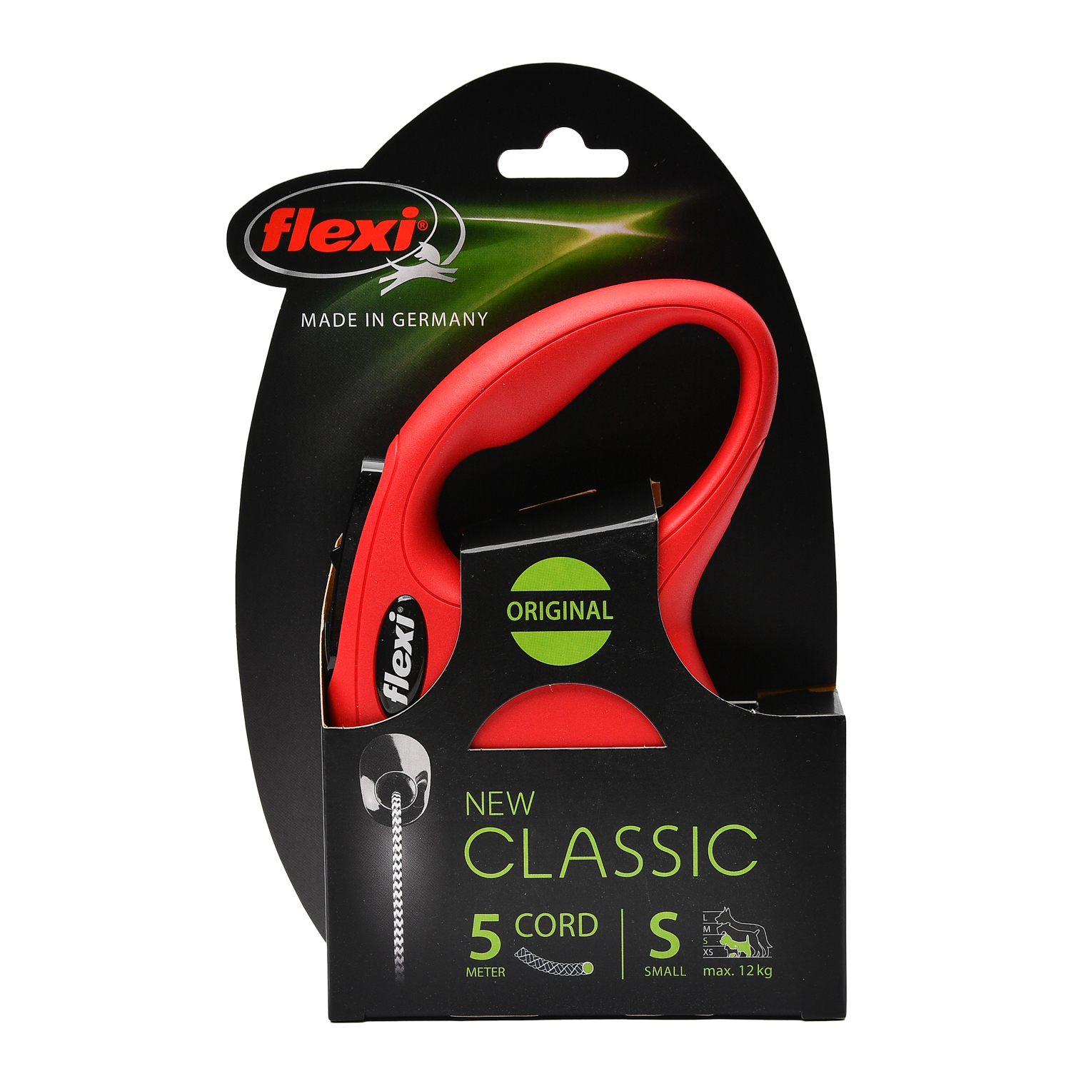 Рулетка Flexi New Classic S трос 5м до 12кг Красная - фото 3