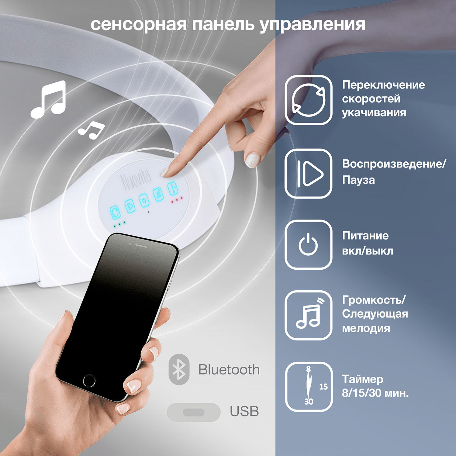 Электрокачели для новорожденных Nuovita Attento A1 - фото 4
