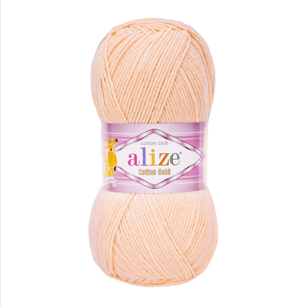 Пряжа Alize для теплой одежды пледов игрушек Cotton gold 100 гр 330 м 5 мотков 401 телесный - фото 4