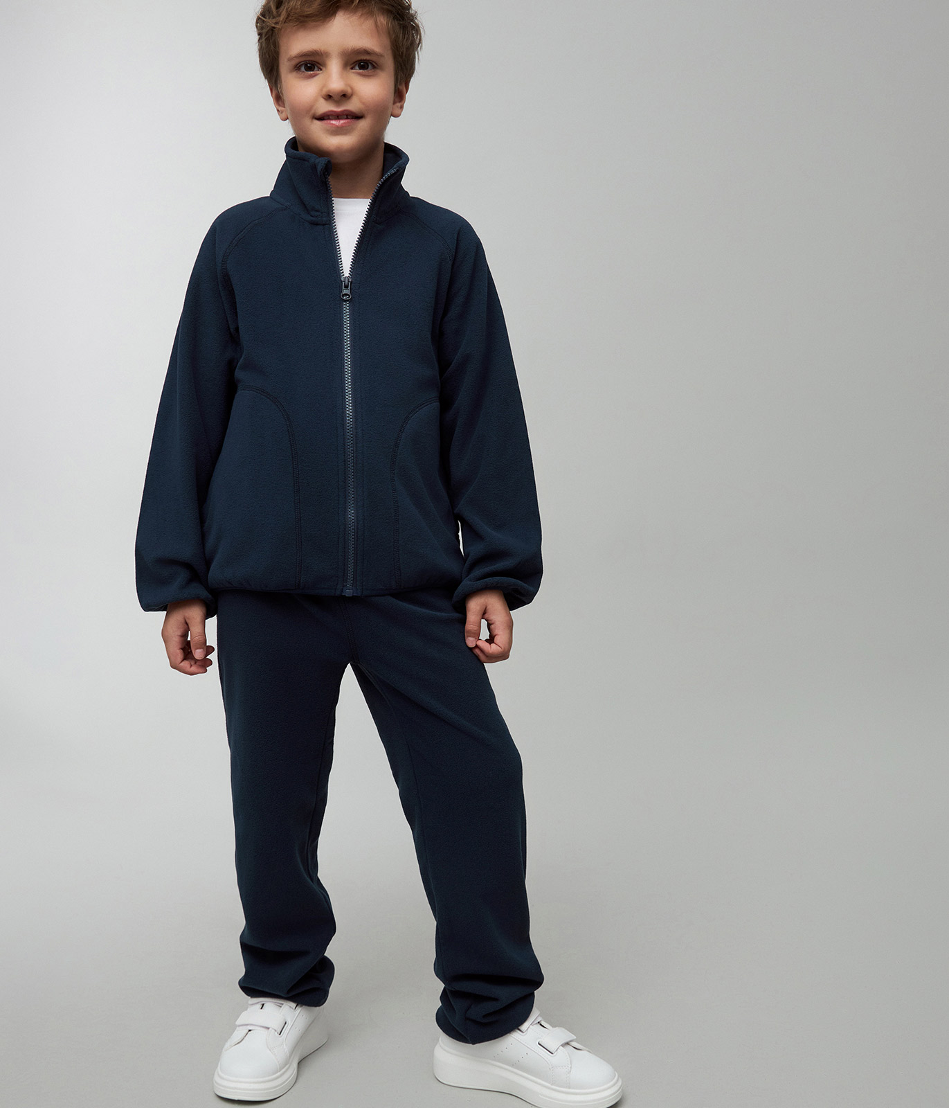 Толстовка Totti Kids AW23TKB015/Кардиган детский флисовый/Синий - фото 1