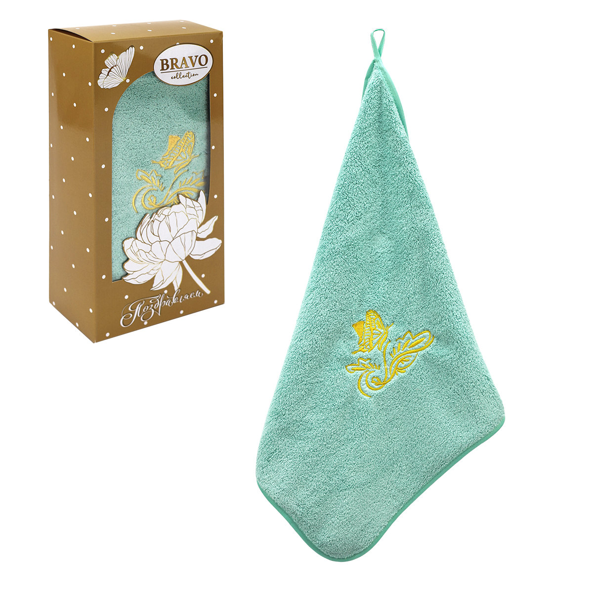 Полотенце BRAVO Расцвет 35 x 75 см 1 шт. - фото 4