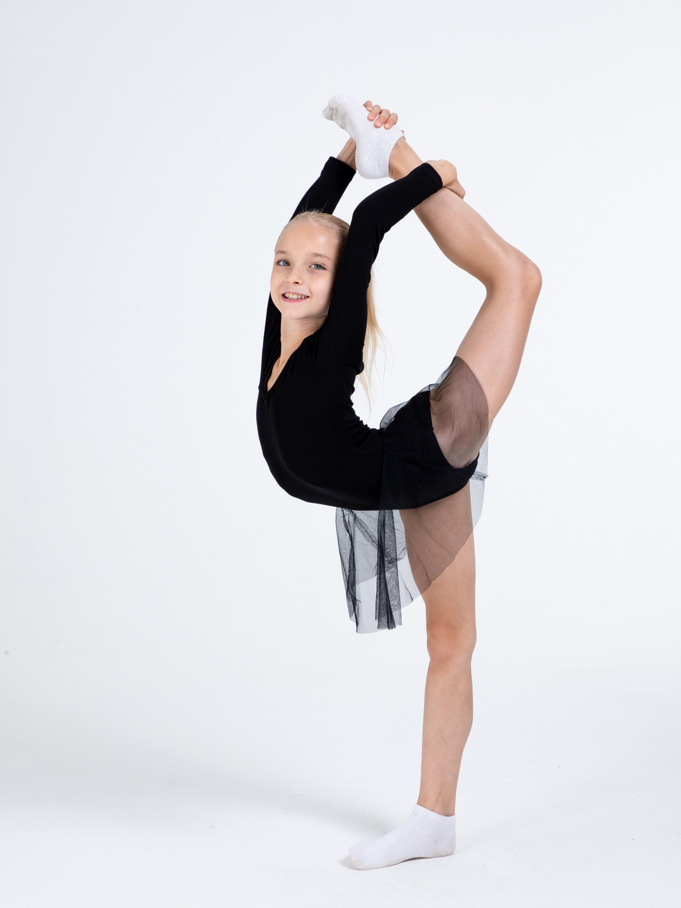 Купальник гимнастический STELLA MODA 26403._черный - фото 6