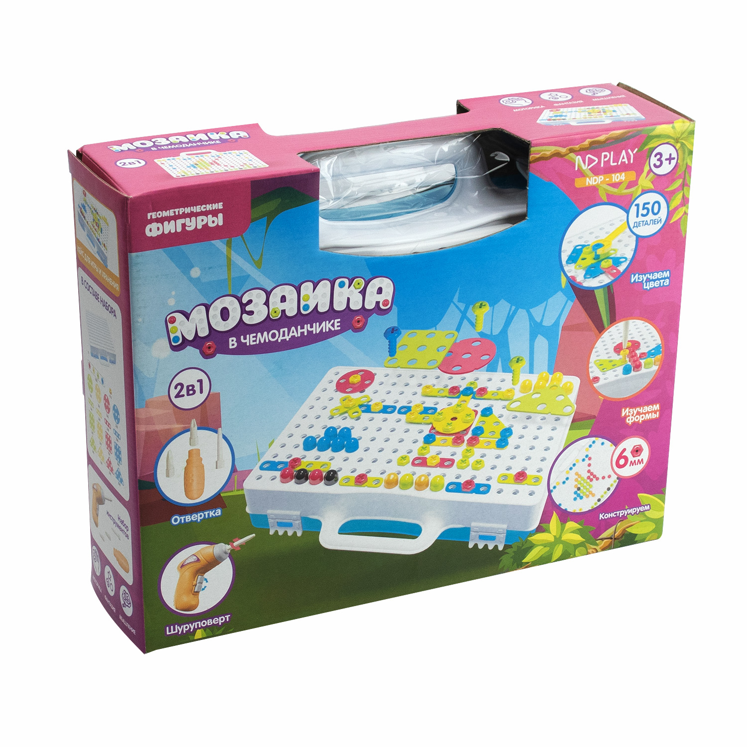 Конструктор ND PLAY Мозаика Геометрические фигуры - фото 1