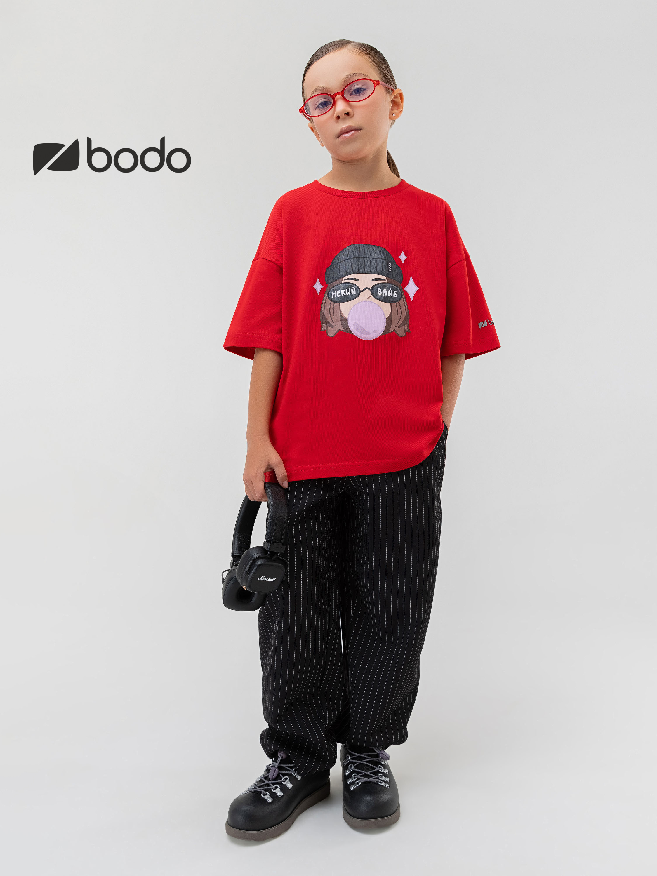 Футболка Bodo 4-460MU_красный (мультиколор) - фото 2